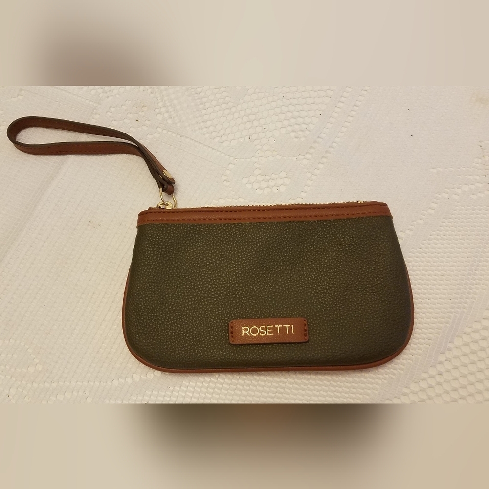 Rosetti Wristlet Bag Olive Green Brown